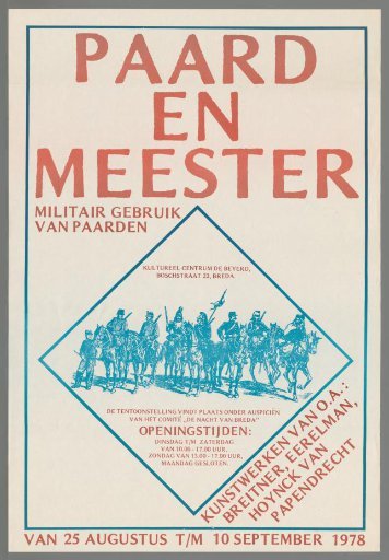 Horse and Master. Military Use of Horses