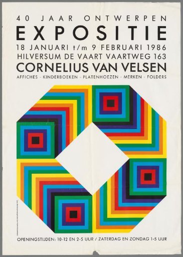 Cornelius van Velsen, 40 years of design. Posters, children's books, record sleeves, brands, brochures