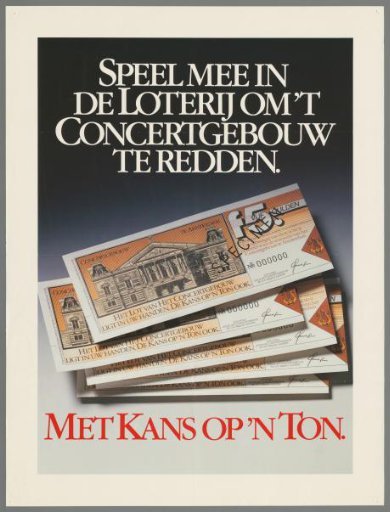 Play Along in the Lottery to Save the Concertgebouw. Chance to Win a Ton