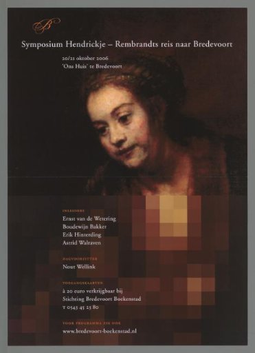 Symposium Hendrickje - Rembrandt's Journey to Bredevoort