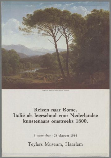 Travels to Rome: Italy as a School for Dutch Artists around 1800