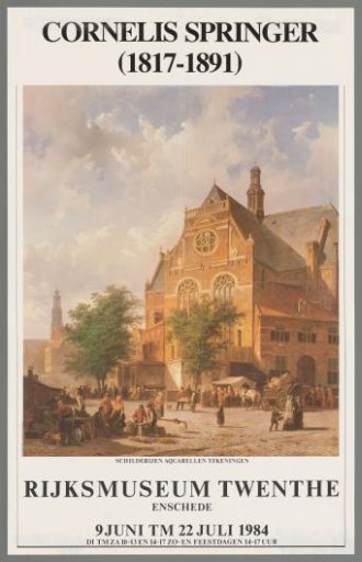 Cornelis Springer (1817-1891). Paintings, Watercolors, Drawings
