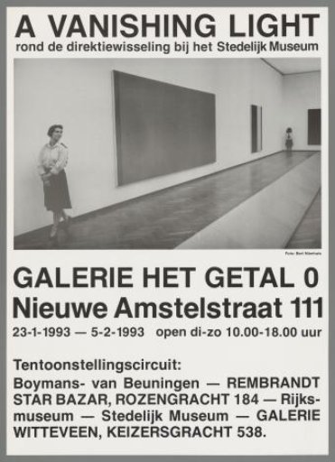 A vanishing light, around the directorial change at the Stedelijk Museum