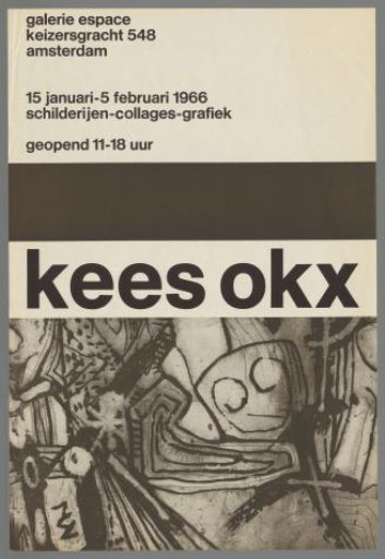 Kees Okx, paintings, collages, graphics