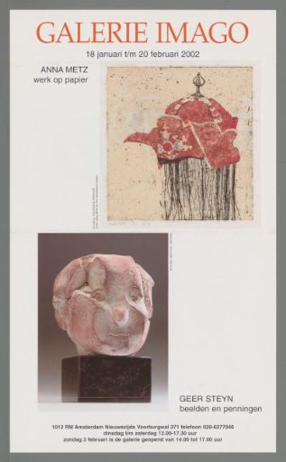 Anna Metz, works on paper and Geert Steyn, sculptures and medals