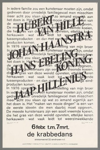 Hubert van Hille, Johan Haanstra, Hans Ebeling Koning, Jaap Hillenius