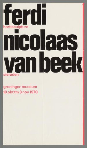 Ferdi, horticultural sculpture. Nicolaas van Beek, jewelry