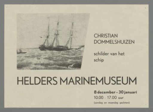 Christian Dommelshuizen, painter of ships