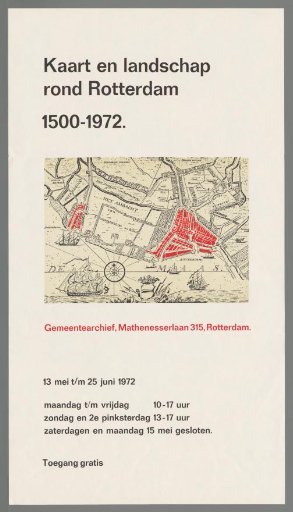 Map and Landscape around Rotterdam 1500-1972