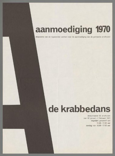 Encouragement 1970, Exhibition of Submitted Works for the Encouragement of the Municipality of Eindhoven