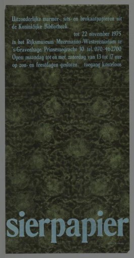 Decorative Paper: Exceptional Marbled, Sits, and Brocade Papers from the Royal Library