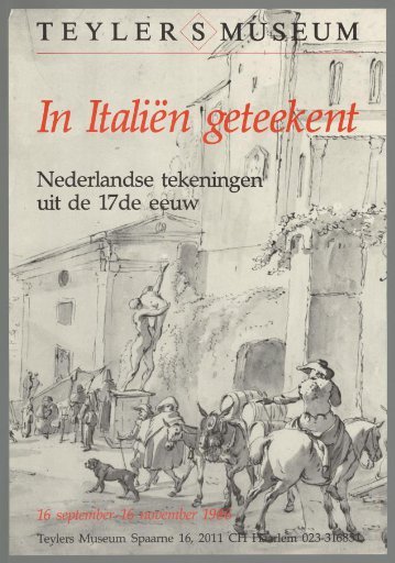 Drawn in Italy, Dutch drawings from the 17th century