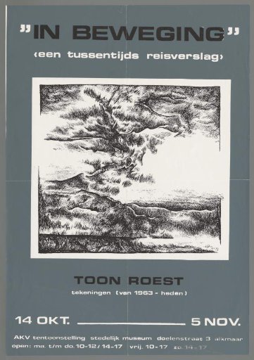 "In Motion", an interim travelogue. Toon Roest, drawings (from 1963 to present)
