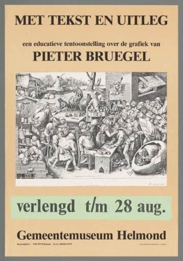 With Text and Explanation, An Educational Exhibition on the Graphics of Pieter Bruegel