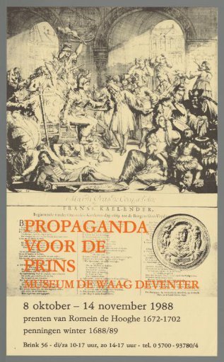 Propaganda for the Prince. Prints by Romein de Hooghe 1672-1702. Medals Winter 1688/1689