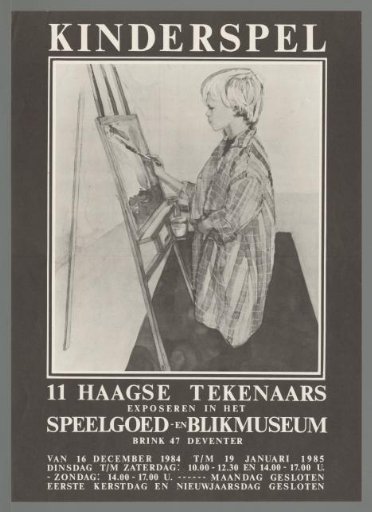 Children's Play. 11 Hague Artists Exhibit in the Toy and Tin Museum