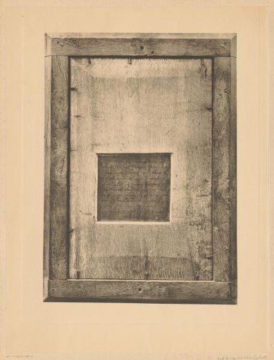 Back of the portrait of Lysbeth van Duvenvoorde