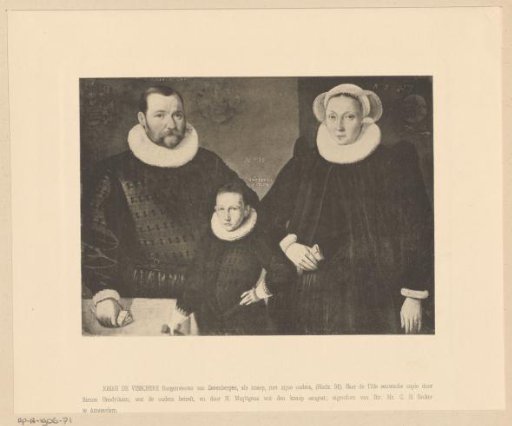 Portrait of Johan de Visschere with His Parents