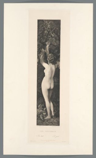 Reproduction of a painting of the five-paneled work The Five Senses with Taste by Hans Makart