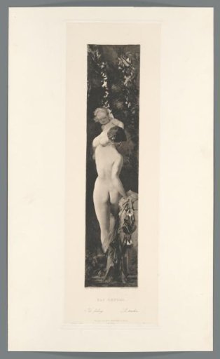 Reproduction of a painting of the five-paneled work The Five Senses with Touch by Hans Makart