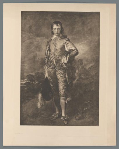 Reproduction of a painted portrait of Jonathan Buttall by Thomas Gainsborough