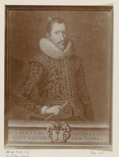 Photographic reproduction of a painted portrait of Jan Pietersz Coen