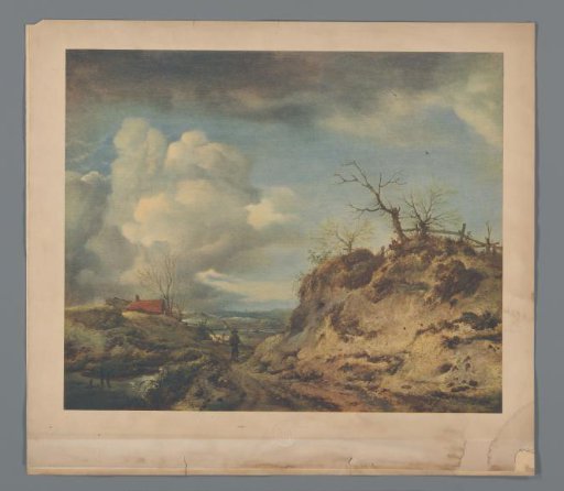 Reproduction of a Painting with Hilly Landscape