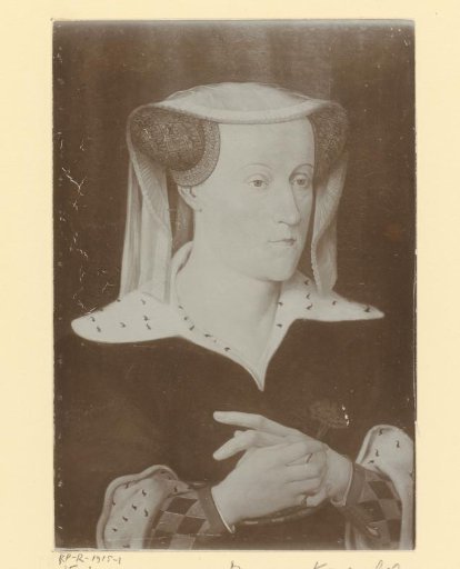 Photographic reproduction of a painted portrait of Jacoba of Bavaria, by Pieter Willem Sebes