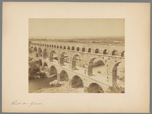 View of the Pont du Gard, France