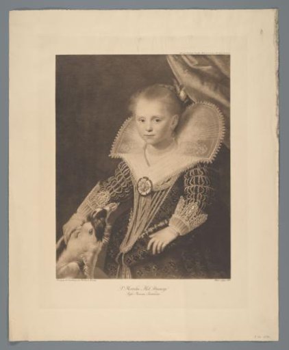Reproduction of the Painting The Princess by Paulus Moreelse