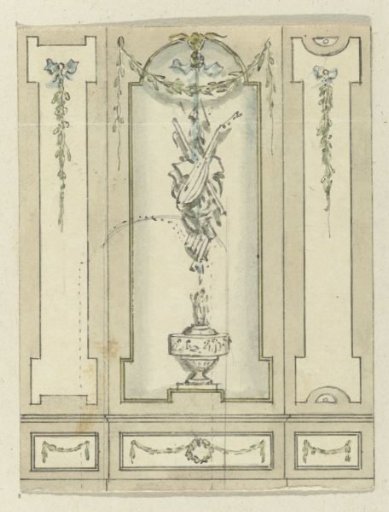 Design for a cabinet at Arent van Hasselt, Keizersgracht 584, Amsterdam