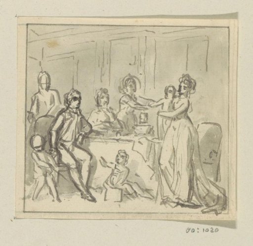 Family Around a Table