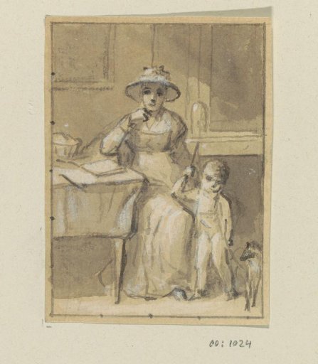 Portrait of a Woman and Boy