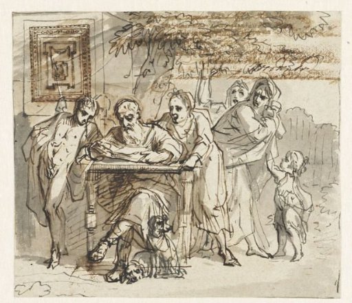 Allegorical-mythological scene
