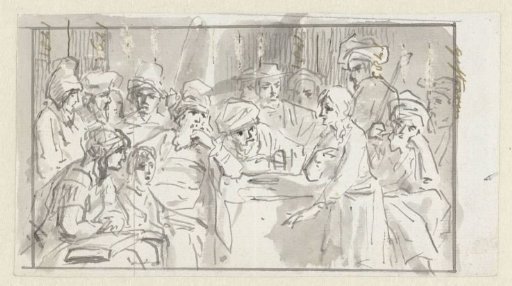 Sketch of Christ among the Scribes