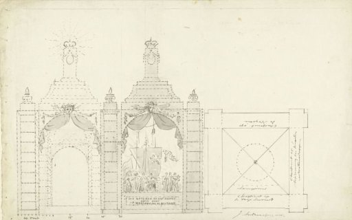 Design for a temple on the occasion of Liberty under Napoleon