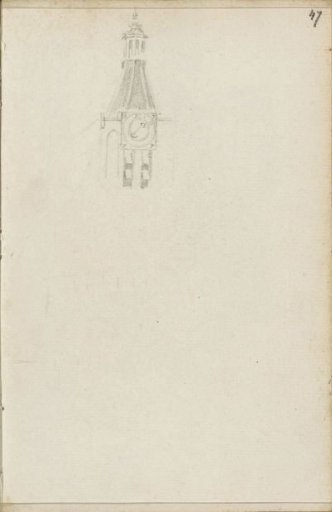 Church tower with a bell