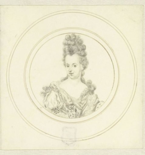 Portrait of a lady with a high coiffure