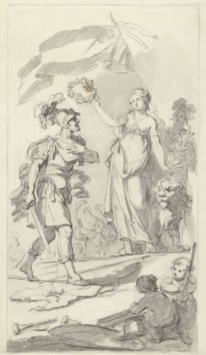 The brave Batavian crowned by the Dutch Maiden, 1799