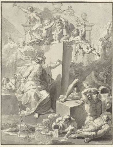 Design for the title page of W. van der Hoeven, Westermeer, 1721