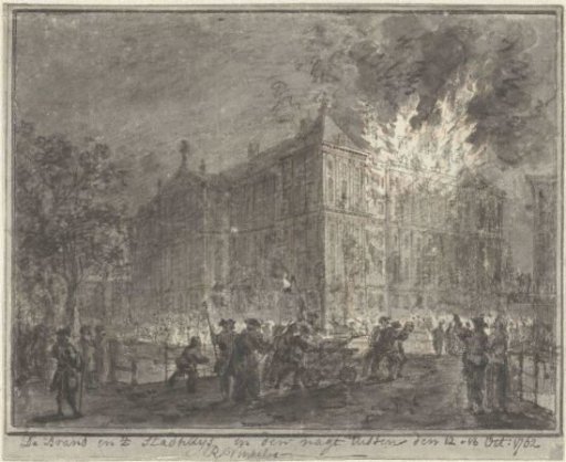 Fire in the Amsterdam town hall, 1762