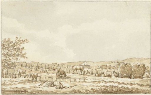 Military camp on the Droogberg at Overveen, 19 September 1787