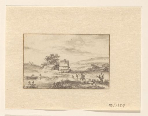 Landscape with a farm