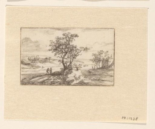 Landscape with two trees