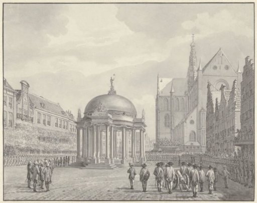 The swearing-in of the Government Regulation on the Grote Markt in Haarlem, 5 September 1787
