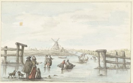Winter Landscape on the Black Water near Zwolle (?)