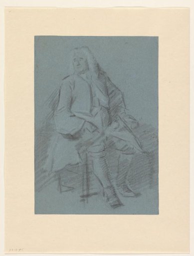 Seated Man, Full-Length, Looking to the Left