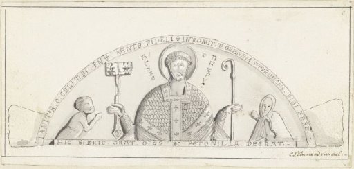 Tympanum of the abbey church at Egmond