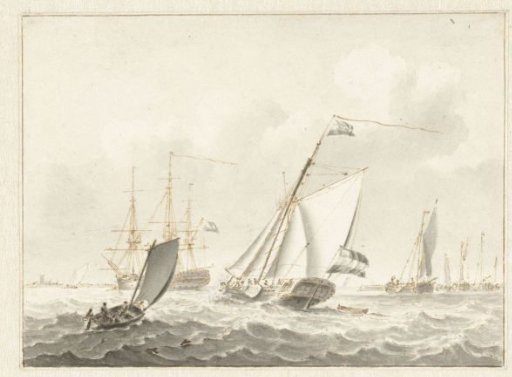 Sailing Ships at Sea