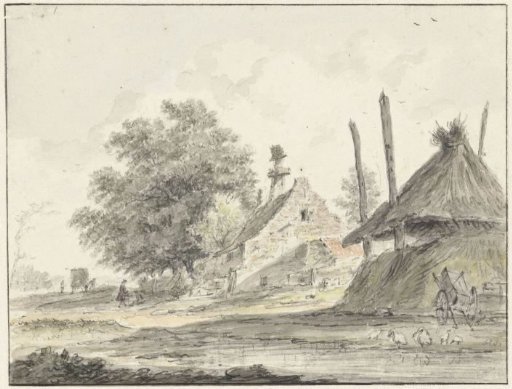 Farmhouse and a Haystack